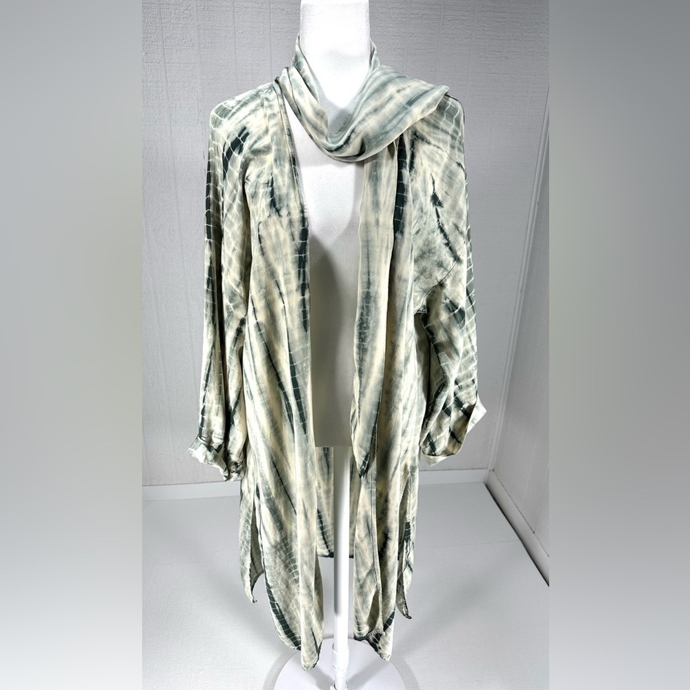 pqLA long duster cardigan tie dye oversized size S